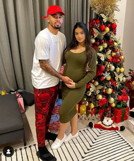 Gabriel Jesus and Raiane Lima