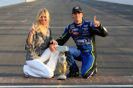 Chandra Janway and Jimmie Johnson