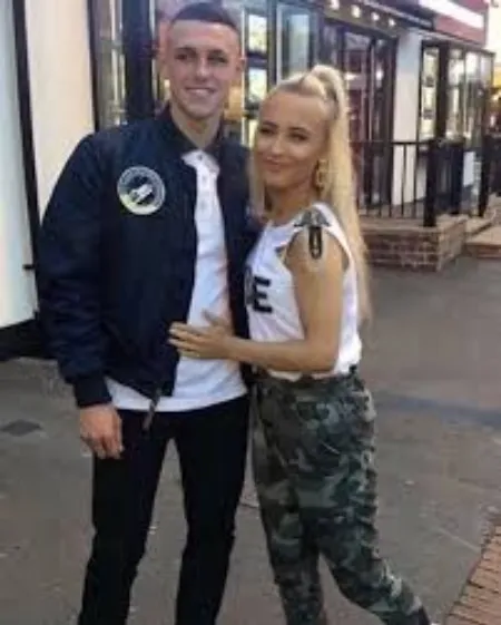 Phil Foden and Rebecca Cooke