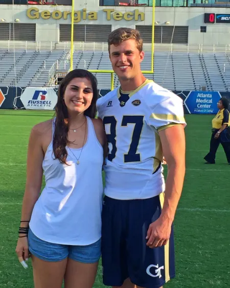 Harrison Butker and Isabelle Butker together