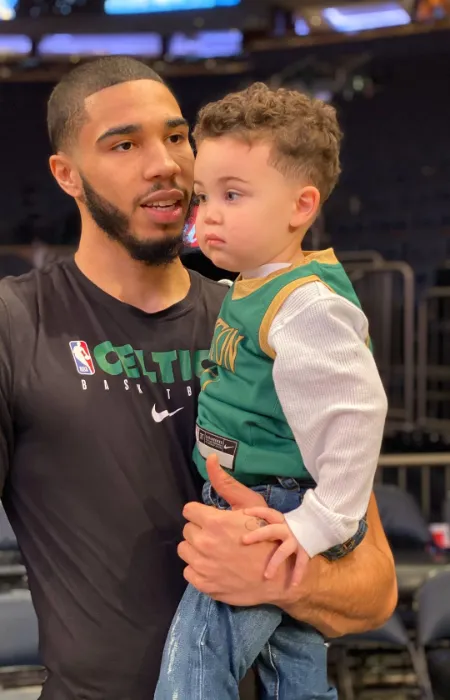 Jayson Tatum with his Son Deuce Tatum