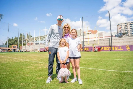 caitlin buckley and lincoln riley enjoying the easter weekend