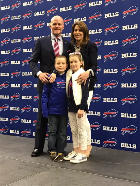 Sean Mcdermott attending conference with his wife and kids