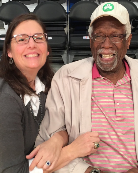 jeannine russell and bill russell celebrating new year