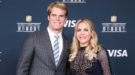 kara dooley and greg olsen attending charity event