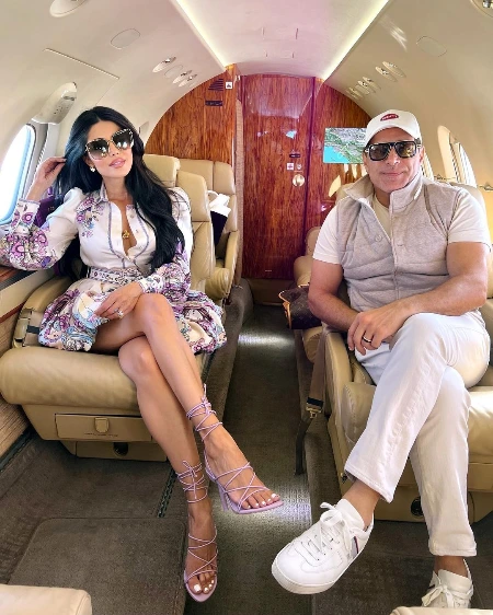 manny khoshbin and leyla milani enjoying time in vegas