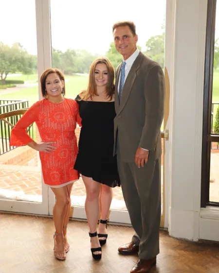 mary lou retton with her husband shannon and her third daughter