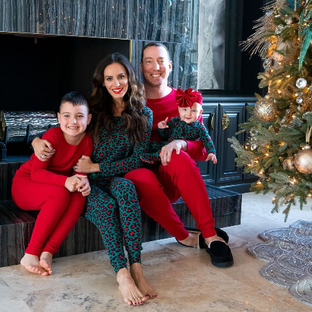 samantha busch and kyle busch celebrating christmas