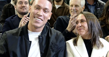 samantha bracksieck and aaron judge in a NBA match