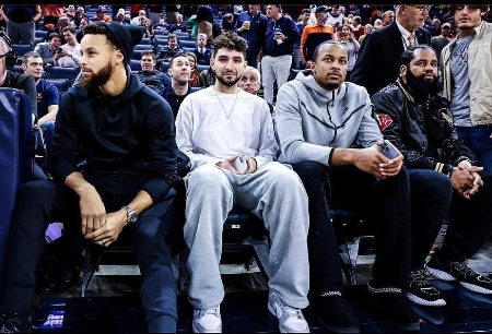 ty jerome watching nba match