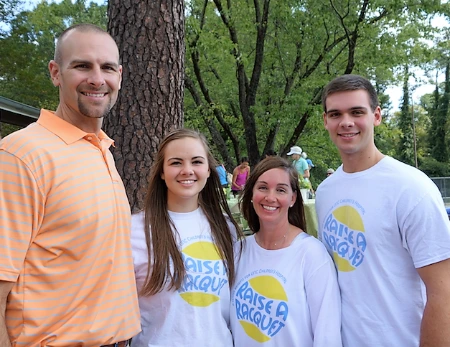 laura leonard in a charity event