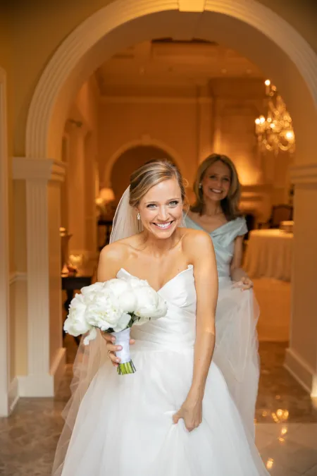 meredith scheffler during her wedding