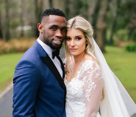 Siya Kolisi wife with his wife Rachel Kolisi