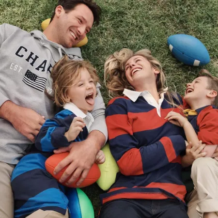 Tony Romo with his family