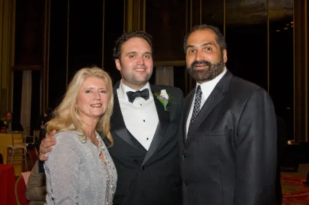 dana dokmanovich and franco harris along with their son franco dokmanovich harris jr during a show