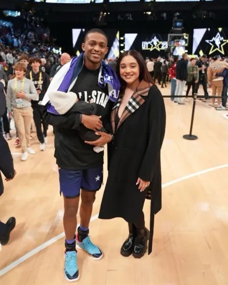 de'Aaron fox with his family 