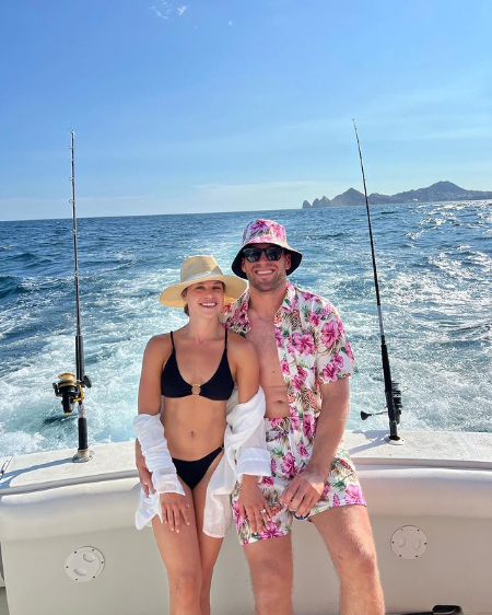 TJ Watt with his wife Dani Rhodes enjoying vacation