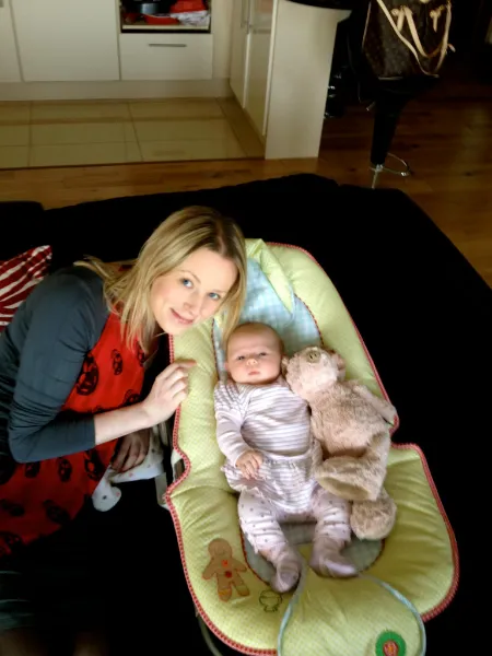 nicola gallagher with her child