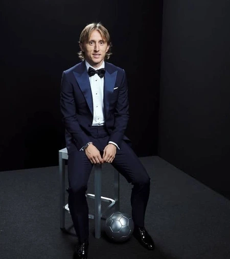 luka modric in a fifa best award ceremony