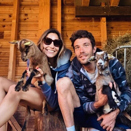 thibaut pinot with his girlfriend charlotte patat