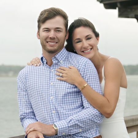 sam burns with his wife carroline burns