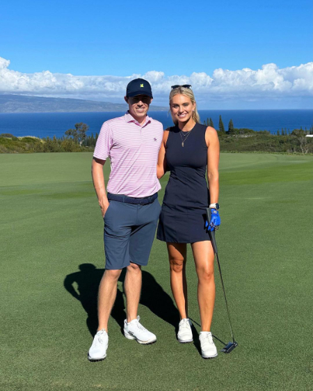 matt fitzpatrick playing tennis with his girlfriend katherine gaal