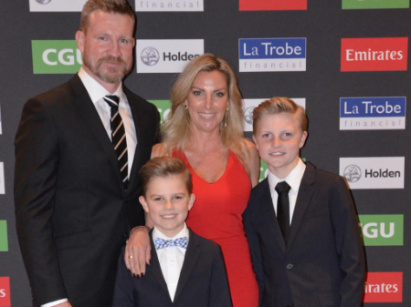 nathan buckley and tania minnici with their children jett and ayce buckley