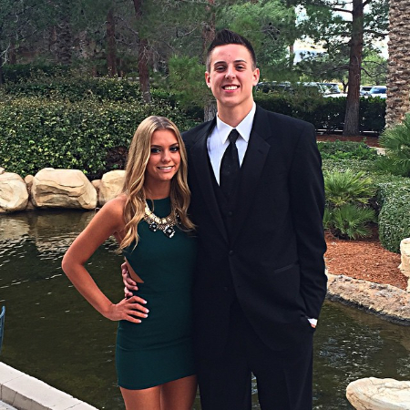 zach collins with his girlfriend angelica payne