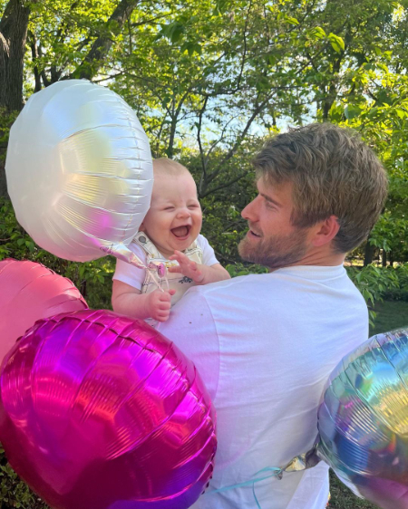 Corey Anderson and Mary Margaret Child Luca Anderson.