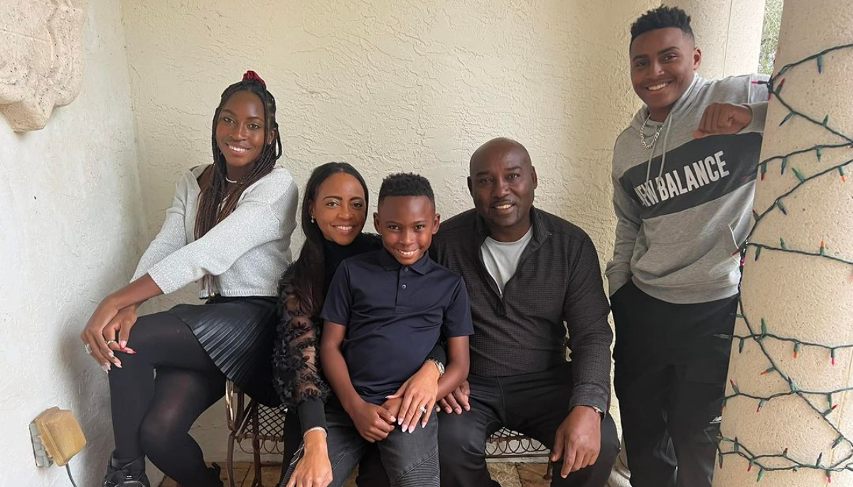 coco gauff parents corey and candi gauff with their children, coco, codey, and cameron