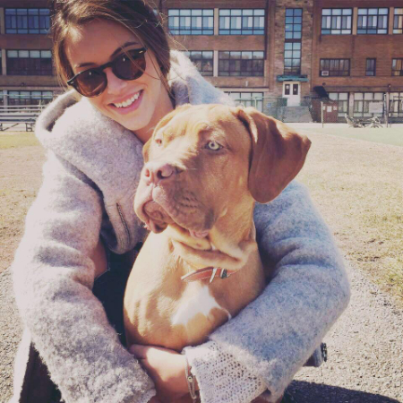 Derick Brassard girlfriend, Elisabeth Lefebvre with her dog, Syrah