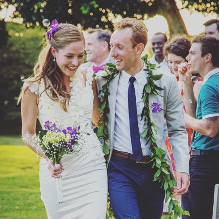 michael woods and elly woods on their wedding day