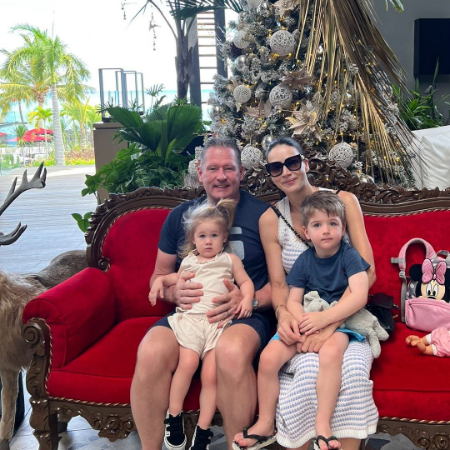 jos verstappen with his wife sandy sijtsma and children jayson jaxx and mila faye