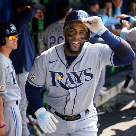 Yandy Diaz plays for Tampa Bay Rays.