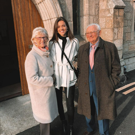 Sophie de Patoul with her grandparents