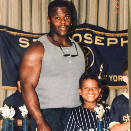 Marcus Stroman with his father