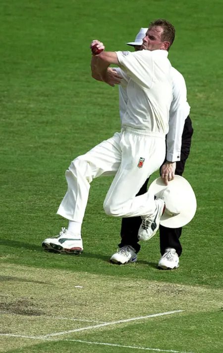 paul reiffel during his playing days for australia