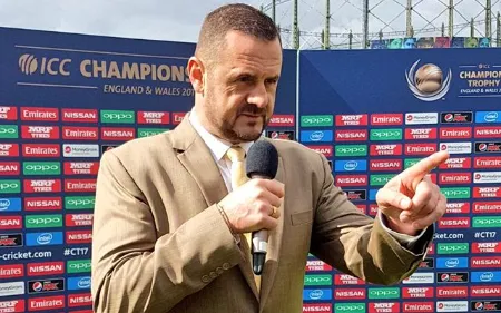 simon doull during icc champions trophy